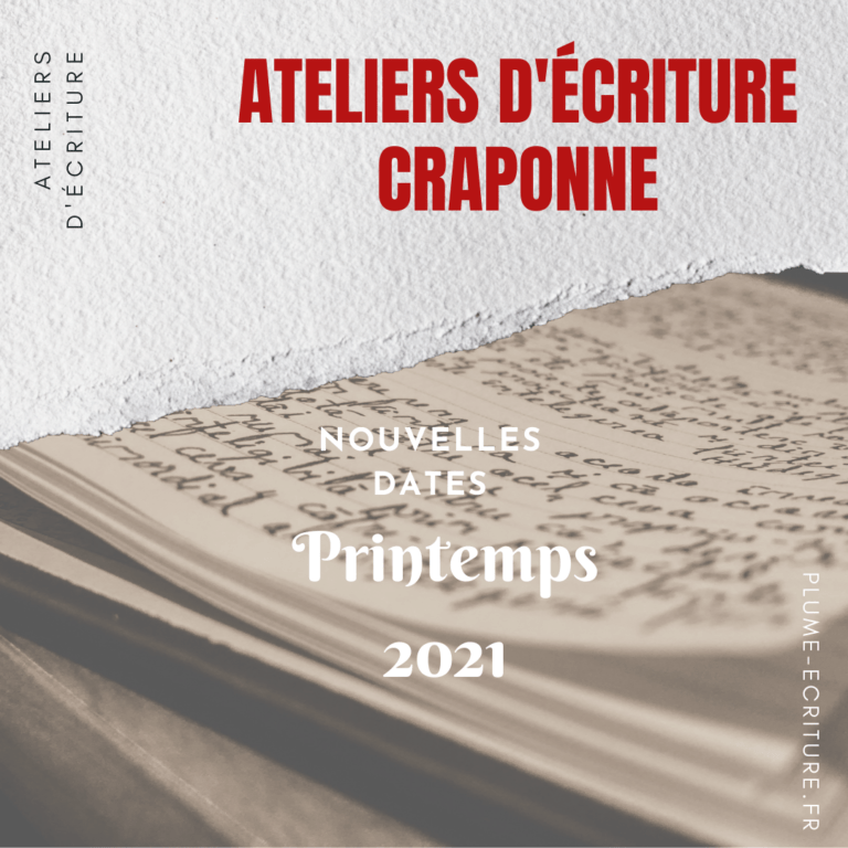 Ateliers d'écriture Craponne